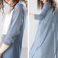 Women's Long Thin Knit Cardigan Poncho - Casual Loose Silk Sweater Jacket