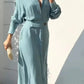 Elegant 2023 Evening Dresses with Pockets for Women - Luxury, Solid Color, Long Sleeve, Chic, Party, Promotion