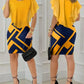 New Fashion 2023 Summer: Short Sleeve Geometric Print Bodycon Mini Dress with Ruffle Hem - Elegant and Casual for Women