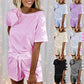 Round Neck Fashion Casual Suit Home Service Pajamas Women - ladieskits - women pajamas