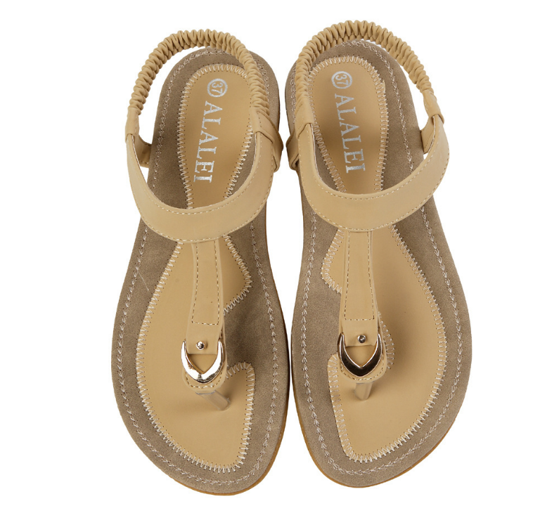 Women Sandal Flat Heel Sandalias Femininas Summer Casual Single Shoes Soft Bottom Slippers Sandals - ladieskits - 0