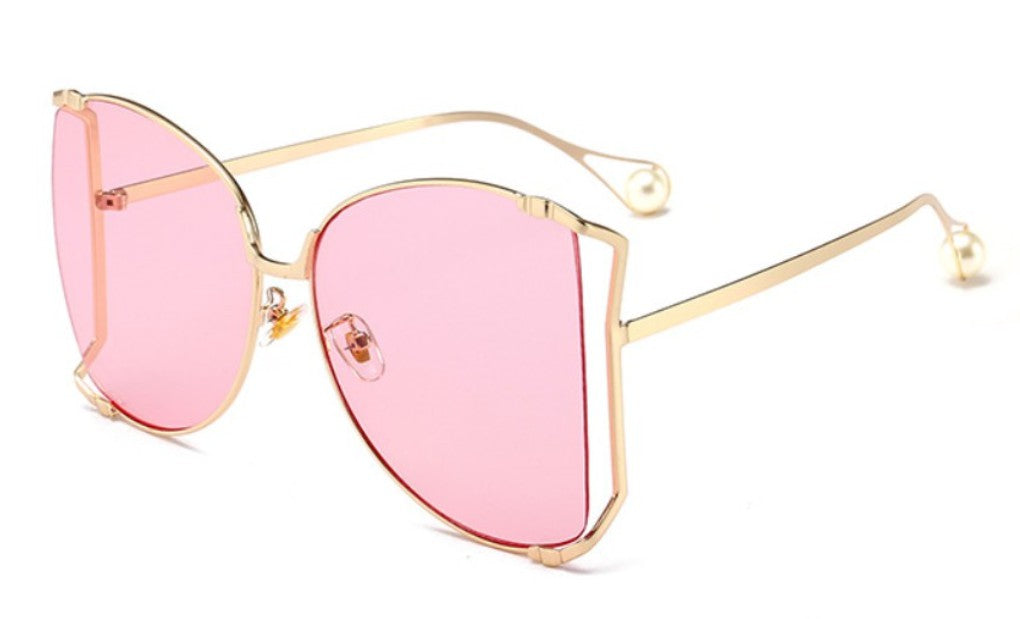 Square Sunglasses Women Metal Frame Fashion - ladieskits