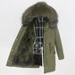 Winter Jacket Women Real Fur Coat Long Parka Natural - ladieskits - 0