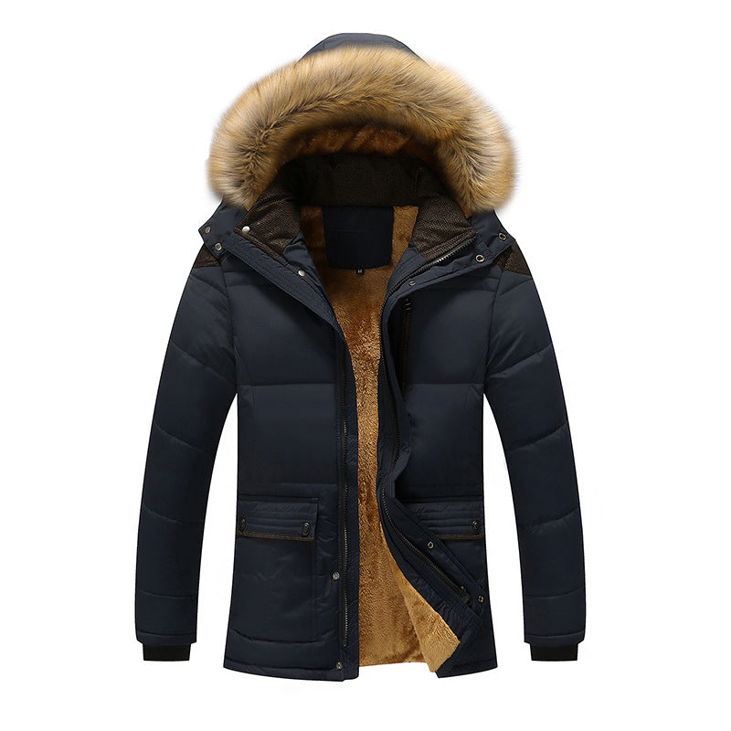 Winter Jacket Men's Cotton Jacket With Hood - ladieskits - 0
