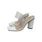 Transparent high heel slippers - ladieskits - Sandal