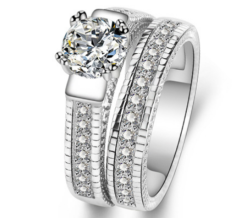 Luxury double decker ring - ladieskits - luxury rings