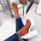 Fashionable platform thick heels - ladieskits - 0