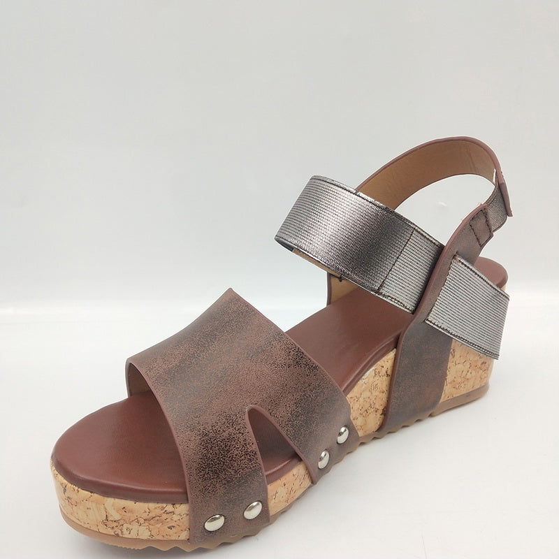 Wedge heel Roman women's high heel sandals - ladieskits - 0