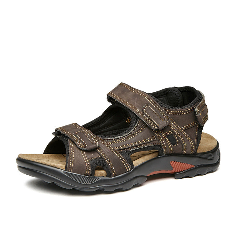 Outdoor Sandals Beach Leather Roman Sandals - ladieskits - 0