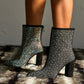 Rhinestone High Heel Boots - ladieskits - Sandal