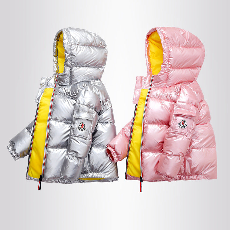 Children's shiny down jacket winter down jacket - ladieskits - jacket