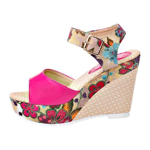 Floral high heel women sandals - ladieskits - 0