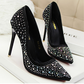 Spring new high heel women's fine with gold pointed wedding shoes crystal evening dress red shoes silver bridal shoes - ladieskits - 0