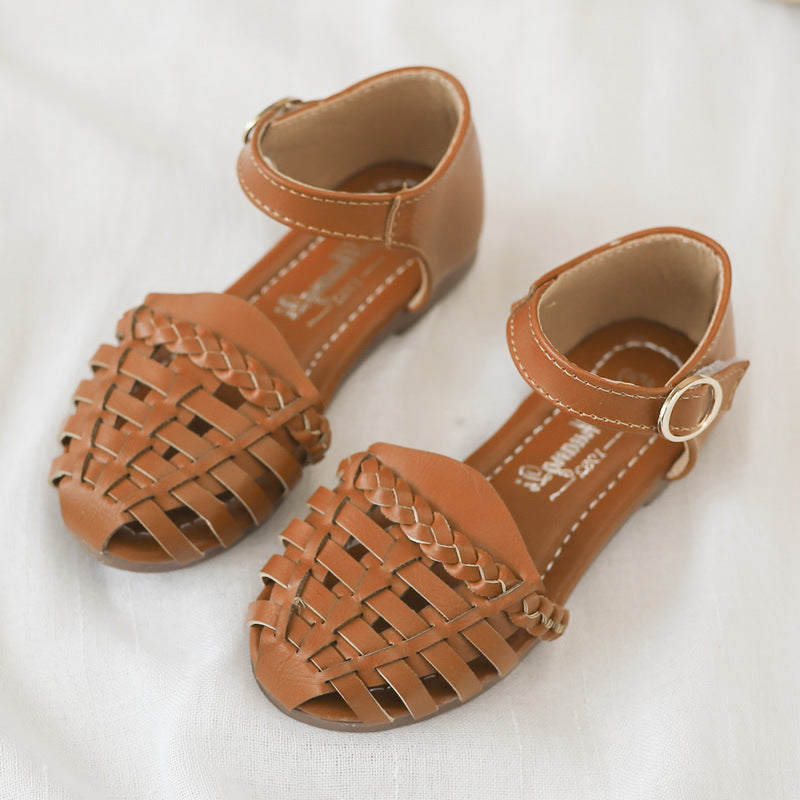 Children's woven sandals - ladieskits - 0