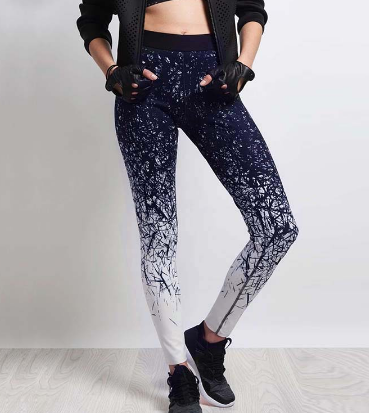 Yoga Pants Women Sports Clothing Chinese Style Printed Yoga leggings Fitness Yoga Running Tights Sport Pants Compression Tights - ladieskits - 0
