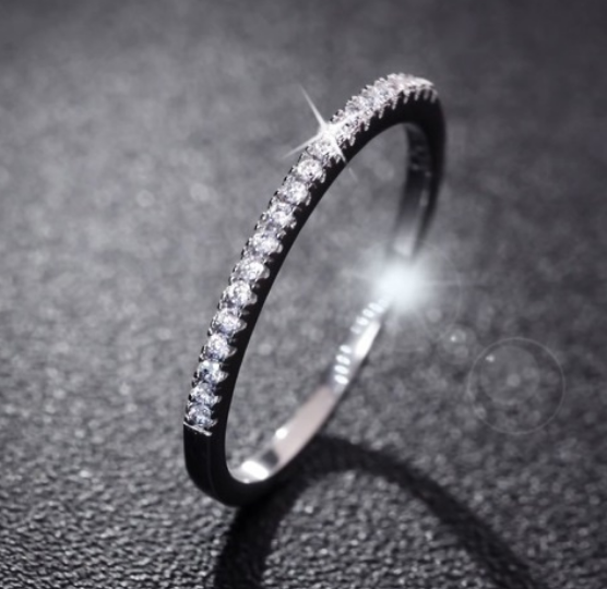Women Rhinestone Wedding Engagement Ring Jewelry - ladieskits - 0