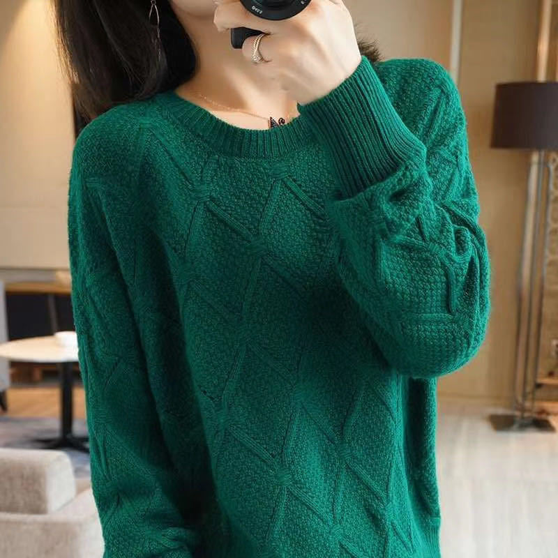 Loose Korean sweater women's autumn winter sweater - ladieskits - 0