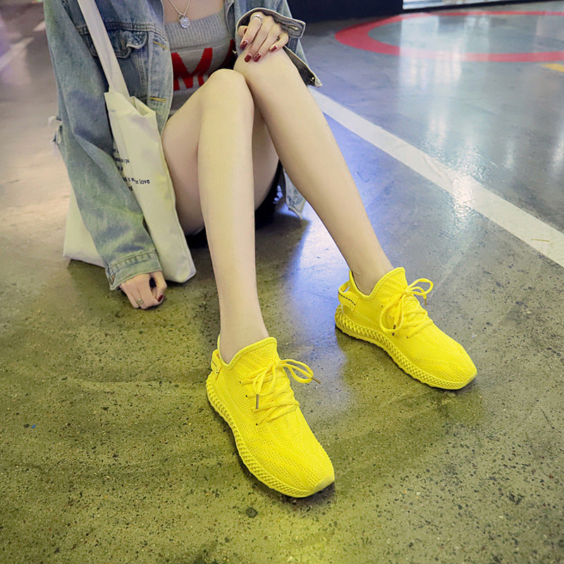 Fashion Candy Color Women Sneakers Tenis Feminino Casual Shoes Women 2020 Breathable Mesh Sneakers Women Yellow Red Basket Femme - ladieskits - 0