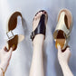 Large Size Flip-flops 2020 British Fashion Trend Cork Slippers Female Flip Flops Outdoor Slippers
