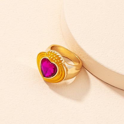 Simple Fashion Love Gold Flower Rings - ladieskits - 0