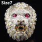 Milangirl New Creative Lion Head Punk Luxury Rings For Men Party Club Fashion Gothic Championship Rings Jewelry - ladieskits - 0