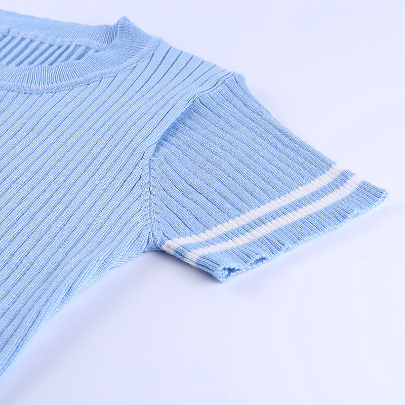 New Fashion Sweater Dress Blue Woman - ladieskits - 0