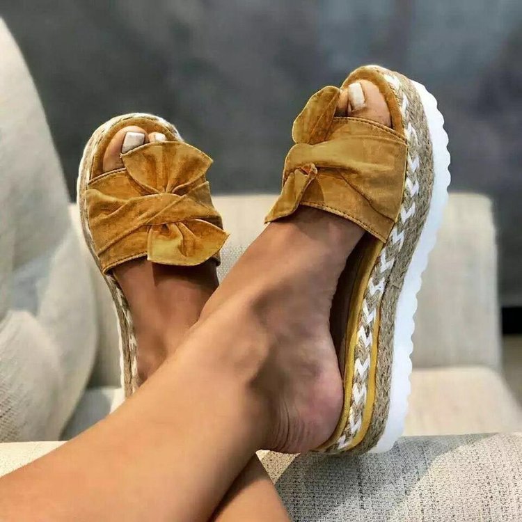 Women Sandals Platform Sandals Shoes Women Bow 2020 Summer - ladieskits - 0