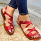 Toe Casual Ladies Sandals With Buckle Roman Sandals - ladieskits - 0