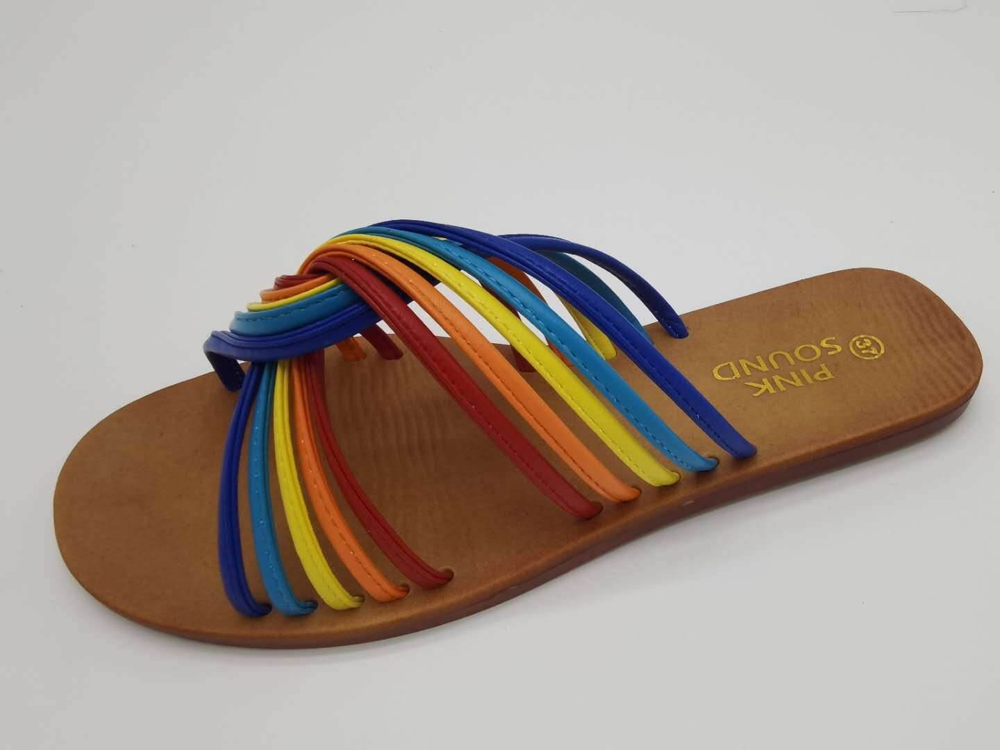 Rainbow sandals for women slippery - ladieskits - 0
