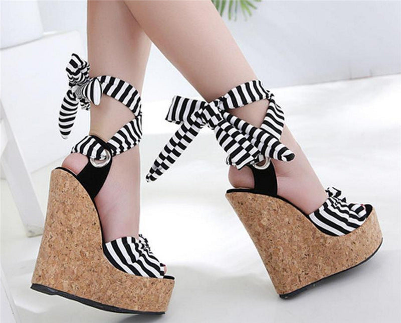 Lace-up high heel sandals - ladieskits - 0