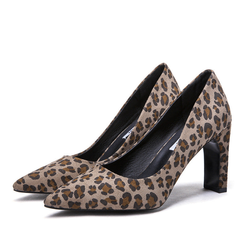 Rubber suede tips high heels - ladieskits - 0