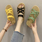 New Style Sandals Women Summer Flat Sandals And Slippers Thick Bottom Beach Women - ladieskits - 0