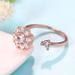 2021 net red new jewelry Yu Hao vibrato with the same rotating ring ring micro-inlaid zircon can be rotated at high speed - ladieskits - luxury rings