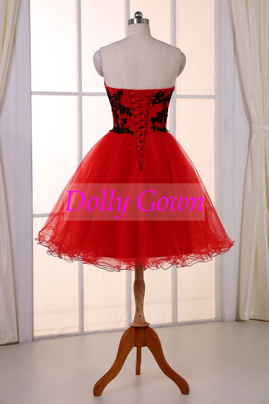 Red Short Prom Dress Teenager Prom Dress Strapless Prom Dress 2021 Short Formal Dress,18032805