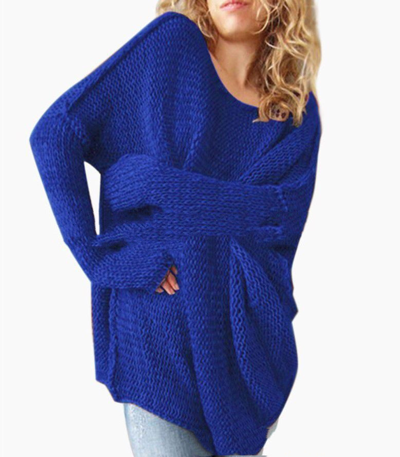 Autumn And Winter Wool New Sweater Bottoming Round Neck Sweater - ladieskits - 0