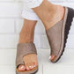Women Slippers Flat Sole Casual Soft Big Toe Foot Sandal - ladieskits - 0
