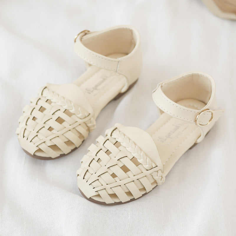 Children's woven sandals - ladieskits - 0