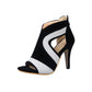 Color matching scrub high heel sandals - ladieskits - 0