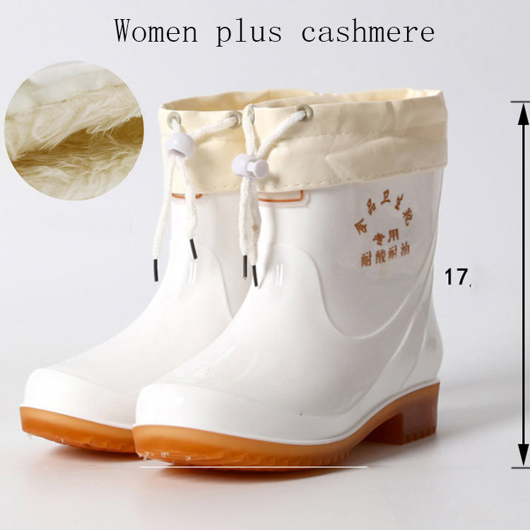 Short White Rain Boots For Men and Women - ladieskits - 0