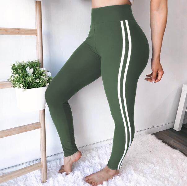Women Running Pants Slim Fitness Leggings Patchwork Elastic Sport Pants Yoga Leggins Gym Training Trousers - ladieskits