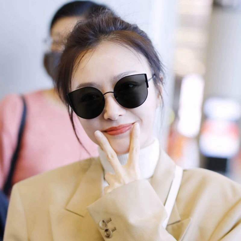 Korean fashion net red sunglasses Qin Hao with sunglasses - ladieskits - 0