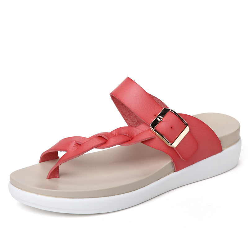 Sandals, new 2021 summer shoes, new women's shoes, flat bottomed sandals - ladieskits - 0