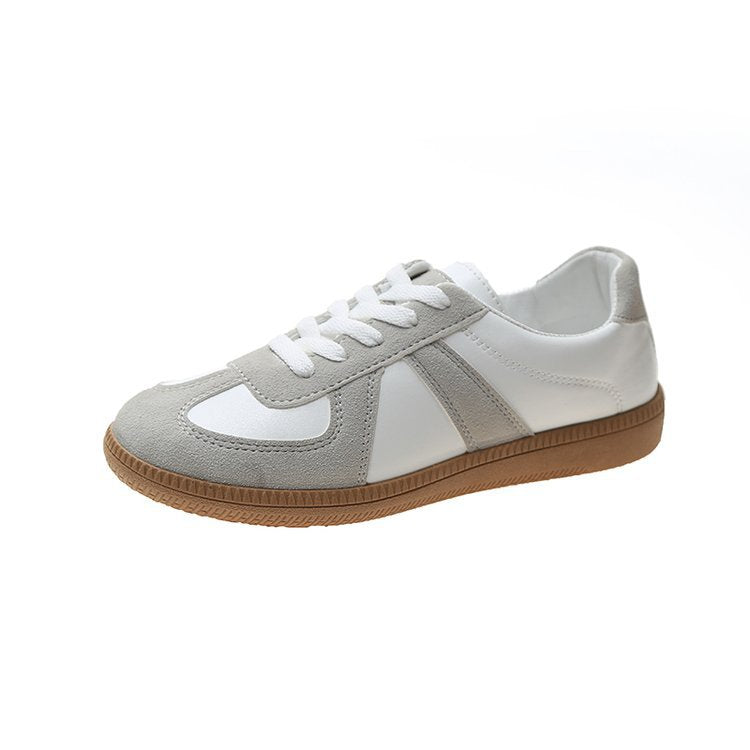 Flat White Shoes Women Retro Casual Sneakers - ladieskits - 0