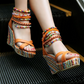 Bohemian Wedge Handmade Beaded Sandals Platform Shoes - ladieskits - 0