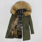 Winter Jacket Women Real Fur Coat Long Parka Natural - ladieskits - 0