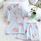 Big Strawberry Gauze Pajamas Women - ladieskits - women pajamas