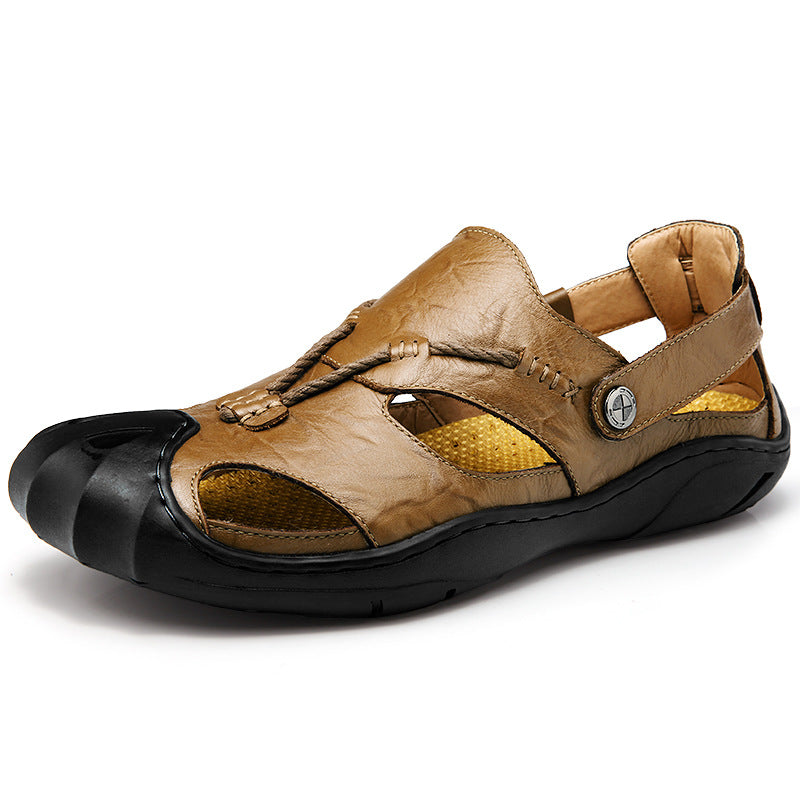Baotou men's casual shoes sandals sandals outdoor sandal shoes wholesale on behalf of a collision trend - ladieskits - 0