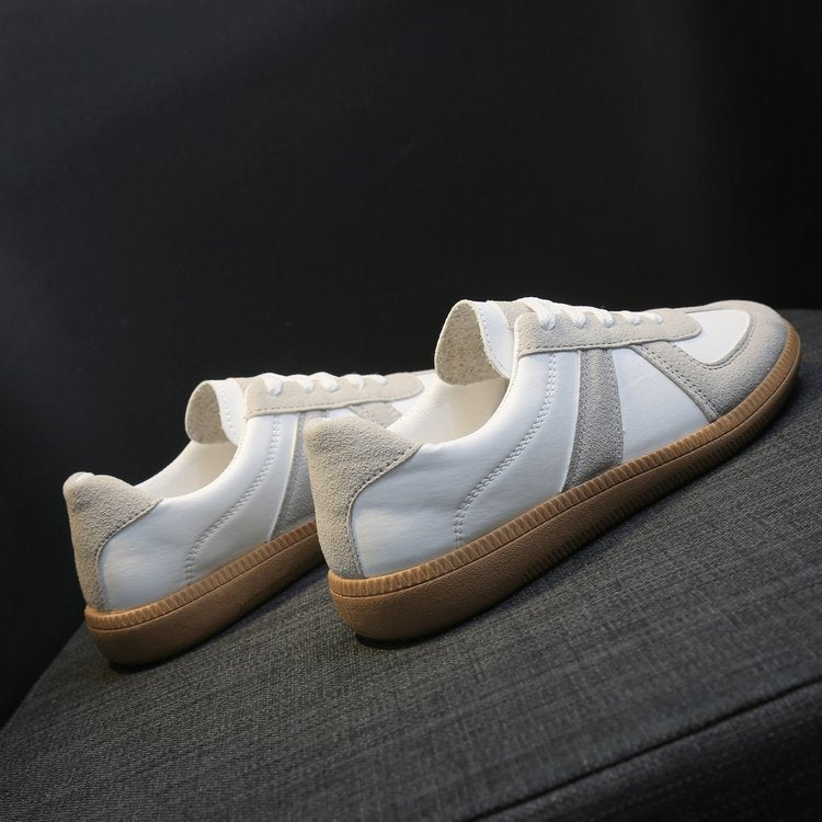 Flat White Shoes Women Retro Casual Sneakers - ladieskits - 0