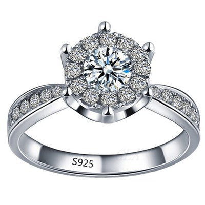 Wish 2021 fashion engagement ring exquisite eight heart eight arrow zircon ring female jewelry wholesale - ladieskits - 0