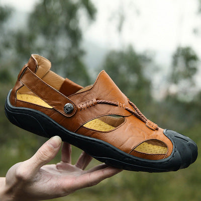 Baotou men's casual shoes sandals sandals outdoor sandal shoes wholesale on behalf of a collision trend - ladieskits - 0